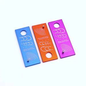 1-3 Chiếc Móc Câu Ruồi Và Thước Đo Lông Vũ Hợp Kim Nhôm 2 Trong 1 Thước Đo Lông Vũ Cho Ruồi Khô Màu Tím Cam Xanh Dương