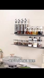 Wall-Mounted Storage Shelf Non-Drilling Installation