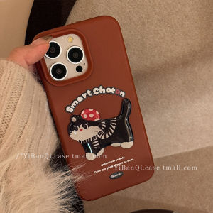 Cute Cartoon 3D Couple Dog Cat Phone Case Full Cover Anti-Fall for iPhone 16 pro Apple 15 pro 14 pro Max New 13 Female 13 pro Korean Style