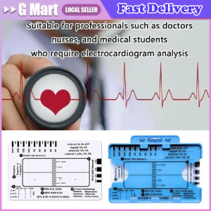 ECG 7 Step RulerECG 7 Step Ruler For ECG/EKG Interpretation ECG Reference Guide RulerEKG Calipers Measuring Tool
