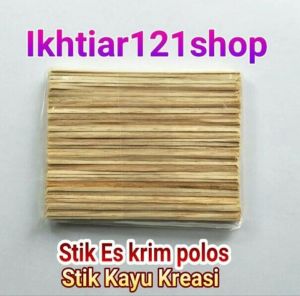 (COD)stik Es Krim polos/warna-warni /stick es krim kerajinan