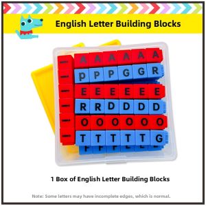 Early Education Enlightenment Foreign Natural CVC Alphabet Word Building Blocks Toys Educational Tools for Childrens Intelligence Development