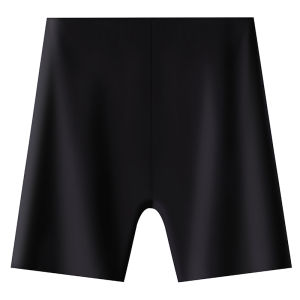 miiow | Womens Invisible Safety Shorts Ice Silk No Roll Hem Thin Summer Bottoms Skin Color Seamless Underwear Short Pants MiiOW