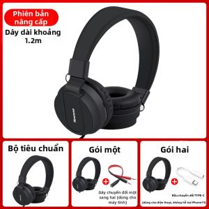 Tai Nghe Cho Trẻ Em Dây Dài và Giảm Âm Thanh cho Học Tập trên Máy Tính