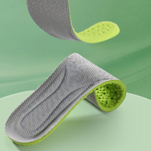 New Shock Absorption Comfortable Breathable Wormwood Deodorant Insole Arch Support Latex Soft Sweat Absorbing Running Feet Care
