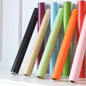 วอลเปเปอร์สีพื้น ผิวเงา เกรดพรีเมียม หน้ากว้าง60x300-500cm