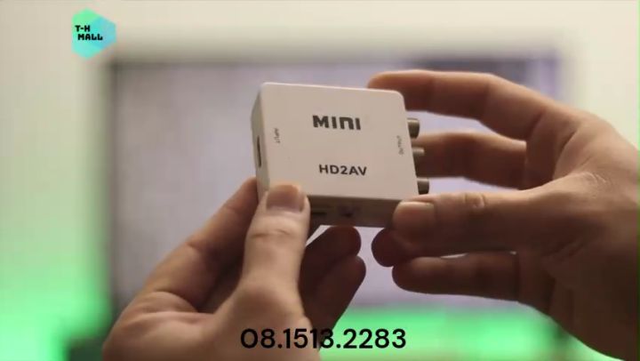 [HDMI to AV] Bộ chuyển đổi Video HDMI sang AV 1080p Công cụ chuyển đổi tổng hợp Tương thích HDMI với RCA CVSB L / R