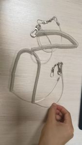 สายจูงนกพร้อมห่วงเปิดนก สายยืดคล้องขานก 3 เมตร ห่วงใส่ขานก ป้องกันนกหลุด