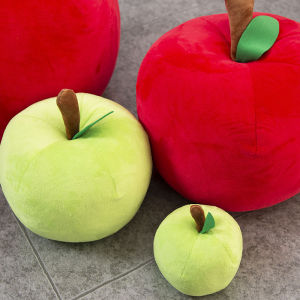 ของเล่นตุ๊กตาผ้าขนแกะ หมอน ของขวัญคริสต์มาส แอปเปิ้ลแดง ของตกแต่งบ้าน เอฟเฟกต์แสง วันสิ้นปีความสุข