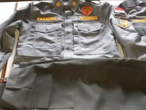 BCC Setelan seragam linmas desa satlinmas pdl dinas harian tebal halus