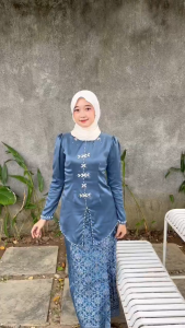 Alana One Set Baju Kurung Melayu Rok Songket Modern Premium Termurah | Atasan Baju Kurung Wanita
