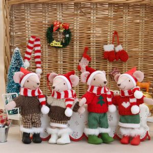 Mô Hình Chuột Giáng Sinh 15cm Với Ủng Silicon Viền Tua Rua Tự Làm Dành Cho Phụ Kiện Trang Trí Nhà Búp Bê Bjd Ob11