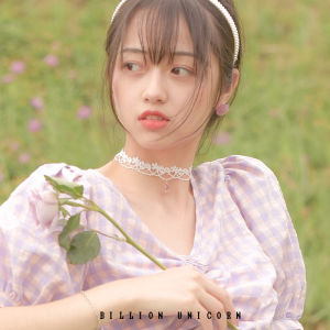 สร้อยคอโซ่กระดูกไหปลาร้าสไตล์หวาน แหวนคอแบบช็อกเกอร์สีขาว ดีไซน์หรูหรา สไตล์หวานๆ ประดับเครื่องประดับแฟชั่น