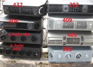 Cold and Hot Car Air Conditioner Evaporator and Vent Assembly