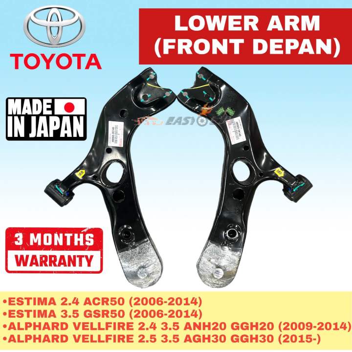 JAPAN TOYOTA LOWER ARM FRONT DEPAN TOYOTA ESTIMA 2.4 3.5 ACR50