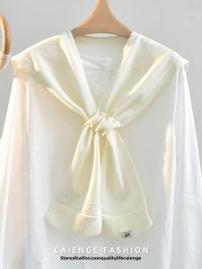 CAIENGE | Red Crossed Shoulder Wrap for Women Spring/Summer New Style