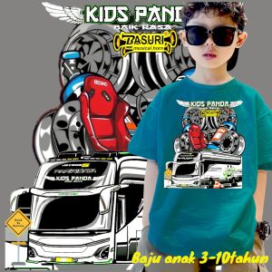 Baju bus anak laki laki karakter bus telolet basuri viral kids panda terbaru