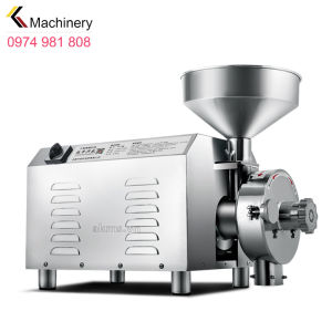 Máy xay bột khô công nghiệp HORUS HR-1500: xay hạt ngũ cốc cà phê dược liệu gia vị. Công suất 1500Wnăng suất 20-40kg/giờ