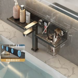 ASCOR | Suction Bathroom Shelf No Drill Installation
