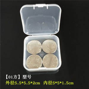 Transparent Plastic PP Storage Box Jewelry Parts Box Fall Resistant Medicine Capsule Box Coin Box Household Organizer Box