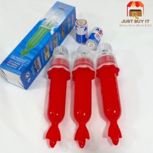 JBI-0201 JIAHONG Lampu Torpedo 10LED Bersinyal 2 Warna Cahaya Lampu Kapal Nelayan Baterai Type D