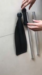 HongKong60ไม้พายอลูมิเนียมอัลลอยด์ ไม้พายเสริมเรือยางสองอัน ไม้พายจู่โจมแบบขยายและหนาขึ้น