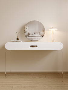 New Acrylic Dressing Table Italian Minimalist Classy Makeup Table Modern Minimalist Internet Celebrity Bedroom Storage Cabinet One