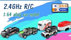 Remote Control Mini Car Toy Model (1:64) [Front and Rear Lights Configured] [Adjusted Speed] [Battery Duration Greater Than 1 Hour] [Remote Control 2.4 GHz 5 Channels]