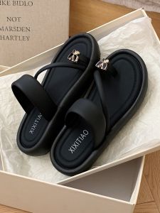 Dép Xỏ Ngón Chống Trượt Họa Tiết Bướm Cao Cấp Mùa Hè Cho Nữ Dép Xỏ Ngón Đi Biển Đế Bằng Thời Trang Thường Ngày