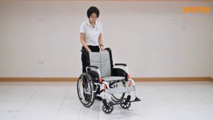 รถเข็นผู้ป่วย รถเข็น อลูมิเนียม วีลแชร์ Agile Light Aluminum Wheelchair น้ำหนักเบา รุ่น