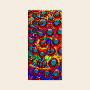 Rainbow Bubble Luxury Fashion Full Lens Protective Case for Samsung Galaxy S26 S25 S24 A56 A36 Plus Ultra