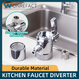 Home 0.95cm Brass Water Filter Faucet Diverter Kitchen Sink Faucet Tap Adapter Valve Hose Connector Water Faucet Splitter Diverter Accessories