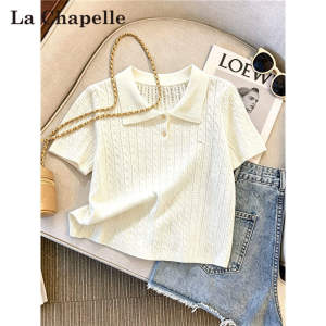 La Chapelle | Áo Thun Polo Form Ôm Nhẹ Mùa Hè Tay Ngắn Nữ
