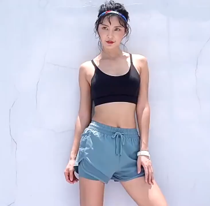 New Yoga Sports Shorts Light Proof Quick Dry High Waist Running Shorts with Pocket for women