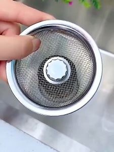 Nắp Lọc Rác Bồn Rửa Chén Bằng Thép Không Gỉ Tiện Dụng Cho Nhà Bếp/ Phòng Tắm