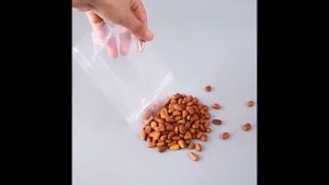 MMstar 100pcs Transparent Standing Zip Bag Zipper standing plastic bag Candy Bag Snack bag nut bag dried fruit bag ﻿