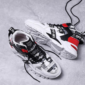 Korean Fashion Sports Sneakers For Men High Top Sneakers Outdoor Casual Shoes White Shoes For Men Women