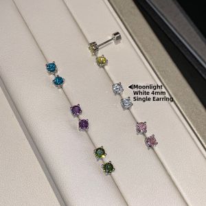 CAFFTI | Ear Nourishing Non-removable Flashing Diamond Crystal Sterling Silver 999 Earrings