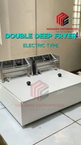 Electric Double Deep Fryer 6Liters x 2 tubs 6Lx2 tubs Commercial Use Deep Fryers