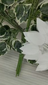Daun Beringin Artificial Dekorasi Bahan Latex Daun Palsu Hias Tanaman Sintetis BG28