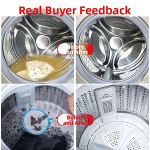 MONLEYTA | Automatic Washing Machine Cleaner Oxygen Burst Powder Strong De-scaling Antibacterial Stain Removal Wave Drum Special Use