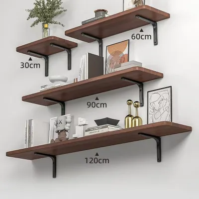 Floating Wooden Wall Shelf