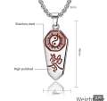 Kalung Liontin Yin Yang Variasi Tulisan China Gold Silver / Taoist Retro Edict Pendant / YinYang Symbol Necklace Taoism Pendant + Chain / Accessories Protection Safety Amulet Lucky Charm Import / Six Character Mantra Tao Simbol Pelindung Kebahagiaan. 