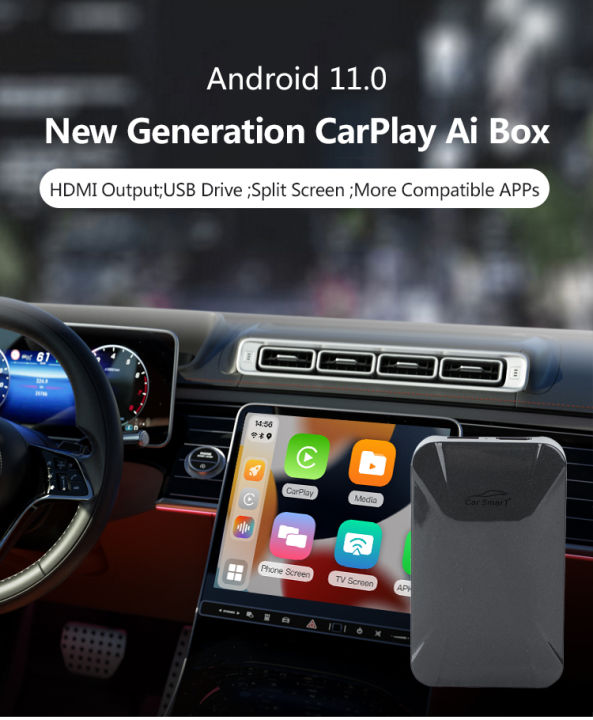 CP308 CarPlay AI Box Android 11 Wireless Carplay Wireless Android Auto ...