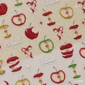OIMG | 1pc Gold-stamped Nail Stickers Cute Simple Bunny Sticker For Nail Art Accessories Decorative Materials Back Adhesive Nail Decals