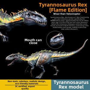 Realistic Jurassic Raptor T-Rex Spinosaurus Dinosaur Toy Model
