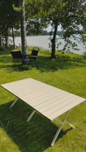 Portable Folding Camping Table - Perfect For Outdoor BBQs & Picnics - Comes With Carry Bag
