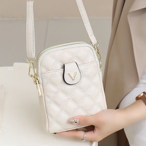 กระเป๋าสะพายข้างแบบสะพายข้างสำหรับผู้หญิง กระเป๋าใส่โทรศัพท์มือถือแบบมินิพร้อมกระเป๋าหลายช่อง กระเป๋าสะพายข้างทรงกลมสุดเก๋ไก๋สำหรับฤดูใบไม้ร่วง