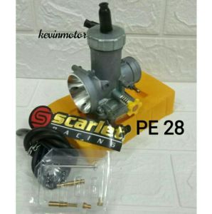 karbu karburator carburetor pe scarlet pe 24.26.28.30 sudah reamer lengkap dgn fitur power jet mudah di settinguniversal vixionrx kingninjjasatria fumiovariobeatsupra dll