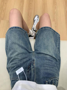 QIANCHANGNAAI | Vintage Blue Slimming Loose Shorts